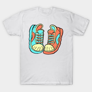 pair of sneakers in different colors T-Shirt